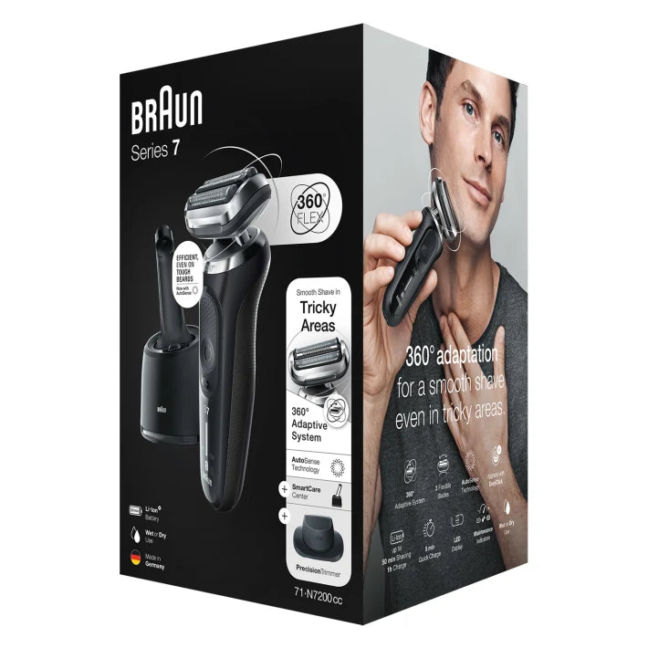 Afeitadora Braun Series 7 71-N7200cc para uso en seco y húmedo